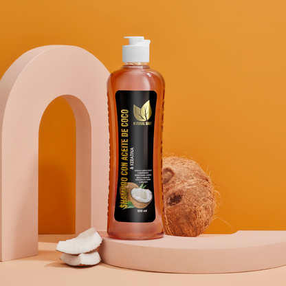 Shampoo de Aceite de Coco y Keratina