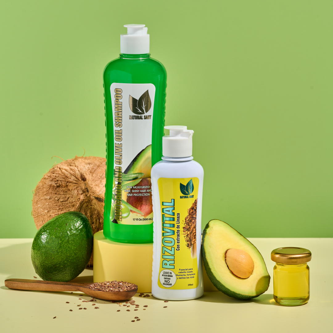 Set Rizos Saludables: Shampoo Aguacate + Leave-in Rizo Vital