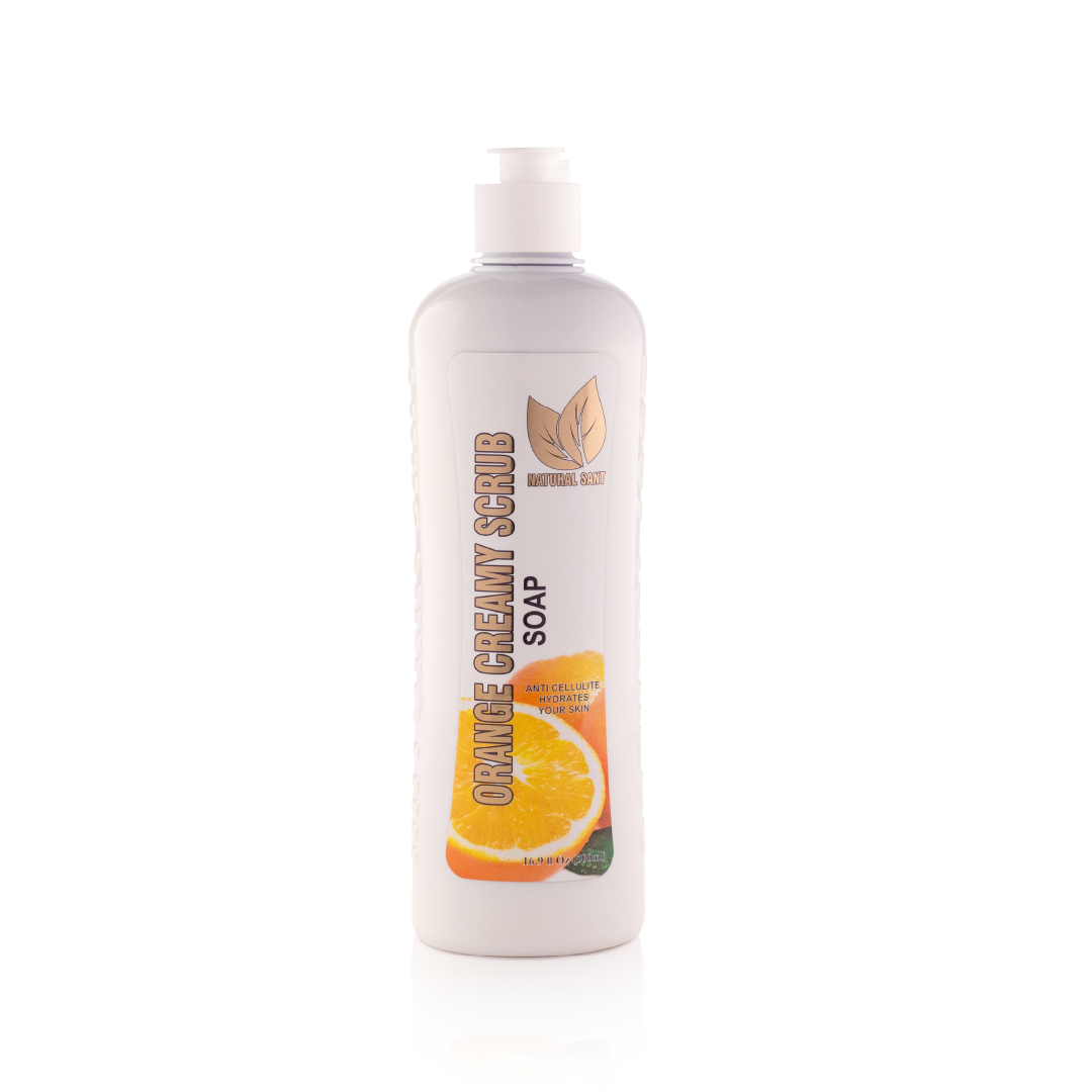 Jabón Cremoso Exfoliante de NARANJA 16.9 Oz