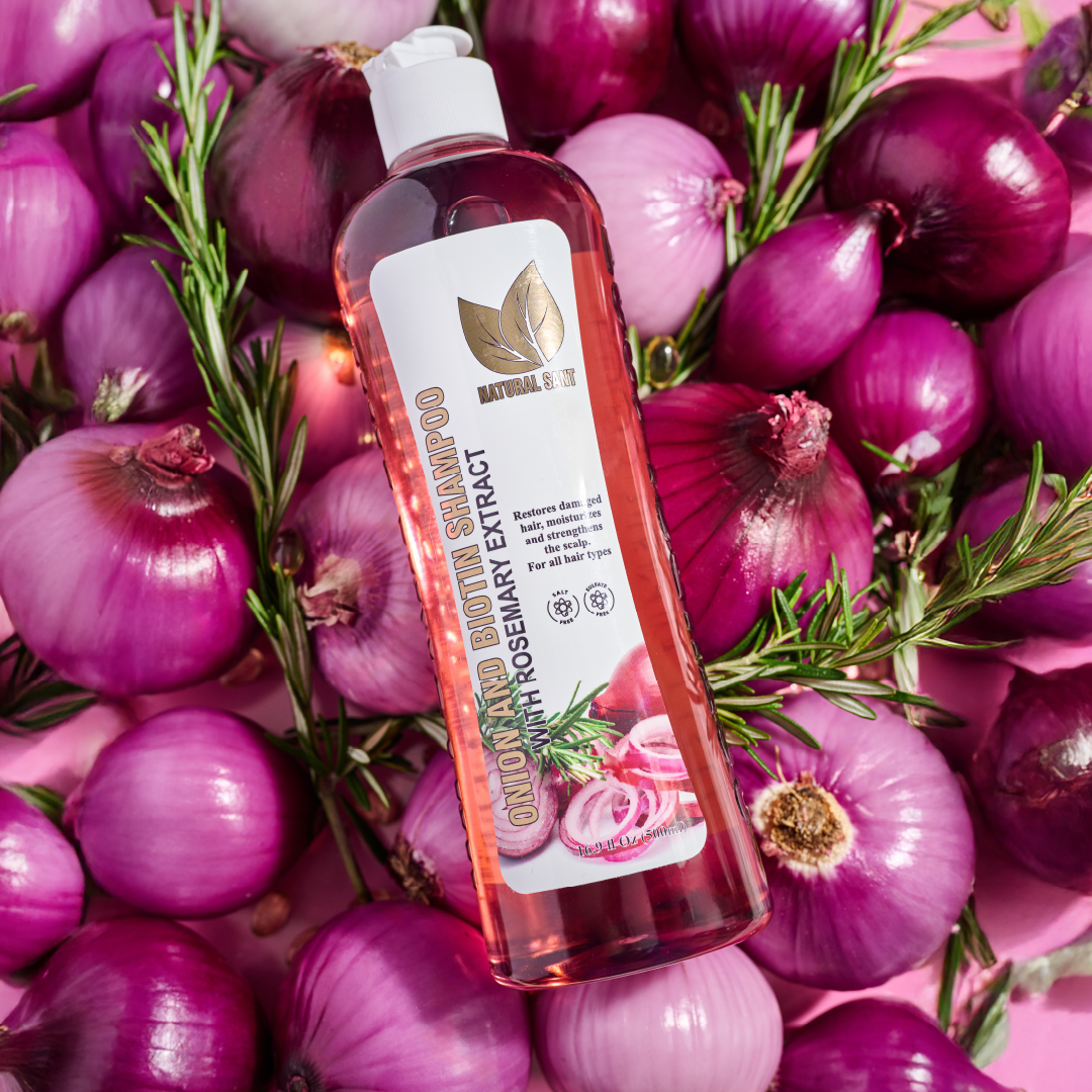 Shampoo de Cebolla, Romero y Biotina 16.9 Oz